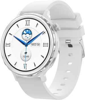 Zegarek Hagen HB11.111.532 / Smartwatch HB11 Biały Srebrny / damski