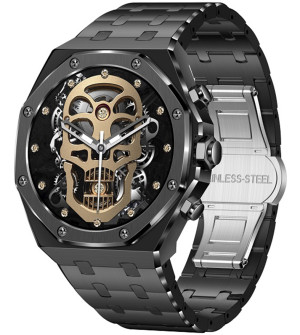 Zegarek Hagen HB17.14.114 / Smartwatch HB17 Czarny / męski