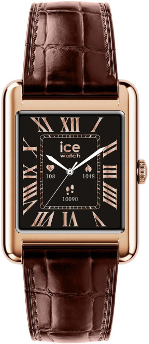 Zegarek ICE Watch ICE.025382 / ICE Smart - TKS 2.0 Rectangular Rose-Gold Brown rozm. M / damski