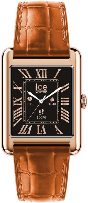 Zegarek ICE Watch ICE.025383 / ICE Smart - TKS 2.0 Rectangular Rose-Gold Cognac rozm. M / damski