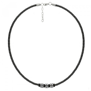 Biżuteria męska Manoki WA273B / Męski naszyjnik rzemień beads