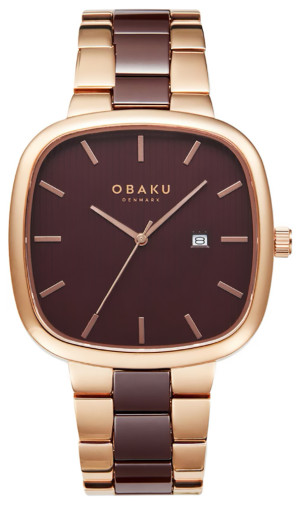 Zegarek Obaku Denmark V282GDVNCN / Timian - Nut / męski