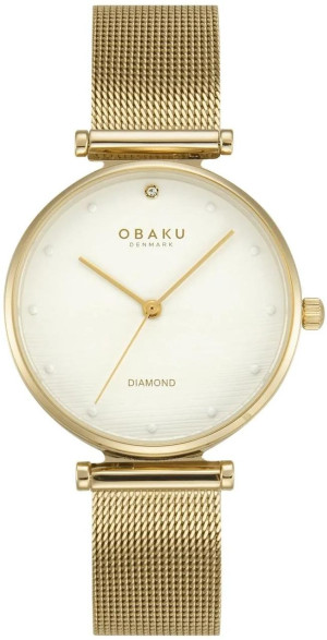 Zegarek Obaku Denmark V310LXGWMG / Funkle - Gold / damski