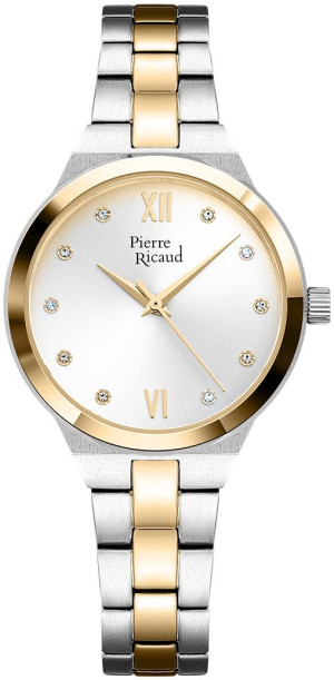 Zegarek Pierre Ricaud P22065.2183Q / Bicolor Stainless Steel 32mm / damski