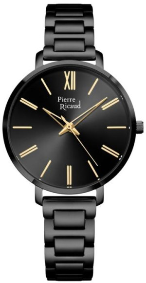 Zegarek Pierre Ricaud P22115.B164Q / Black Stainless Steel 35mm / damski