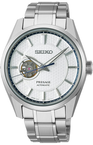 Zegarek Seiko SPB309J1 / Presage Sharp Edged Series Open Heart / męski