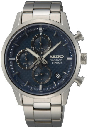Zegarek Seiko SSB387P1 / Chronograph Titanium / męski / bransoleta