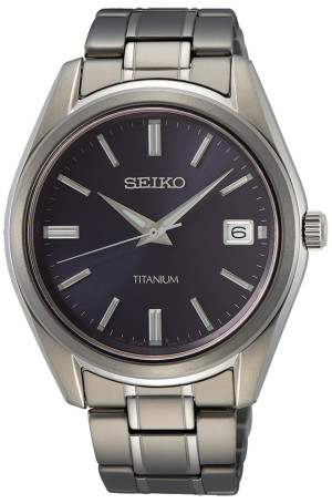 Zegarek Seiko SUR373P1 / Classic Quartz Titanium / męski