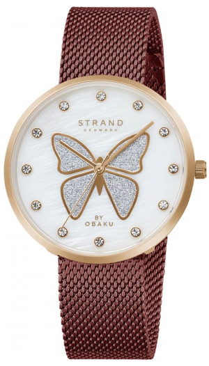 Zegarek Strand S700LXVWMD-DB / Butterfly Wine  / damski / bransoleta