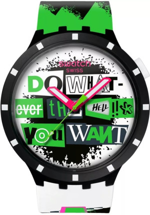 Zegarek Swatch SB03B701 / Lash Out / unisex / pasek