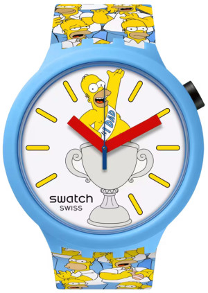 Zegarek Swatch SB05Z100 / BEST. DAD. EVER. / męski / pasek