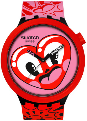 Zegarek Swatch SB05Z103 / Hatties Heart 47mm / unisex / pasek