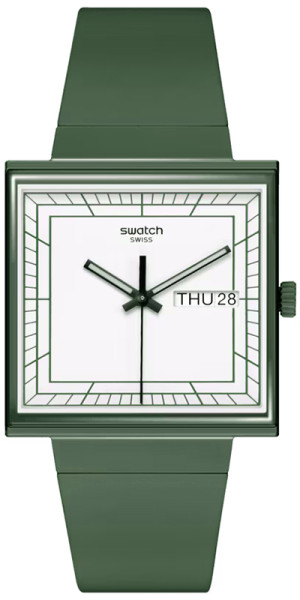 Zegarek Swatch SO34G700 / WHAT IF…GREEN? / unisex / pasek