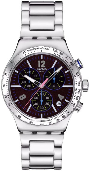 Zegarek Swatch YVS533G / PURPLE GLOW / unisex / bransoleta