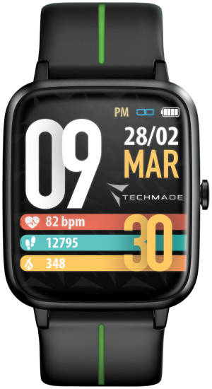 Smartwatch Techmade TM-MOVE-BKG / Move Black Green / unisex