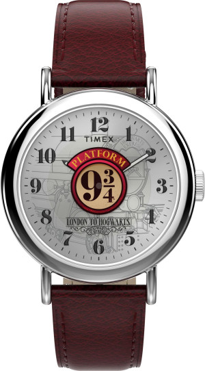 Zegarek Timex TW2Y76200 / Harry Potter x Timex Weekender Platform 9 3/4 37mm Leather Strap Watch / unisex