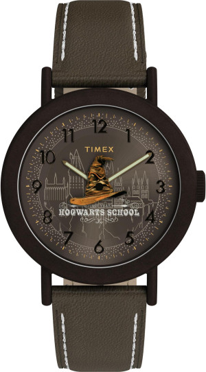 Zegarek Timex TW2Y77000 / Harry Potter x Timex Weekender Sorting Hat 37mm Leather Strap Watch / unisex