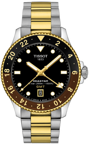 Zegarek Tissot T120.852.22.051.00 / Seastar 1000 Quartz GMT / męski