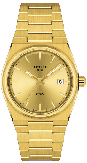 Zegarek Tissot T137.210.33.021.00 / PRX 35 Quartz Gold 35mm / damski