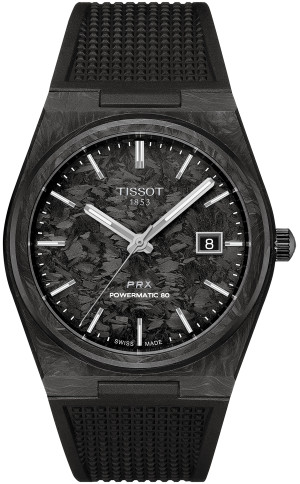 Zegarek Tissot T137.907.97.201.00 / PRX Powermatic 80 Carbon 40mm  / męski