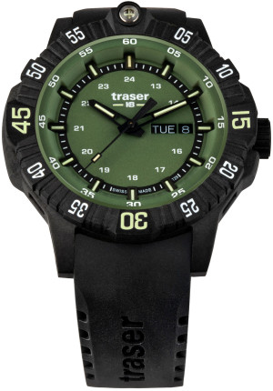 Zegarek Traser TS-110727 / P99 Q Tactical Green Rubber Strap / męski