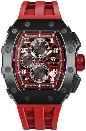 Zegarek Tsar Bomba TB8204Q-37 / Elemental Calendar Black Red / męski