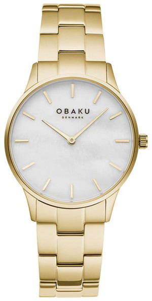 Zegarek Obaku Denmark V247LXGWSG / Lyng Lille - Gold - Aros Design House / damski