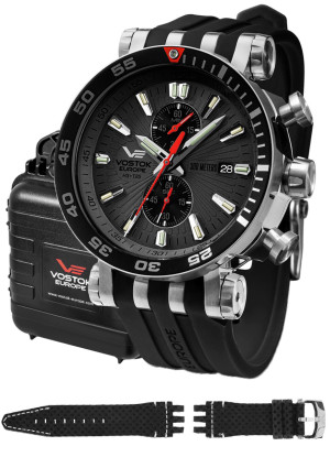 Zegarek Vostok Europe VK61-575A588S / Energia Rocket Chrono Line / męski
