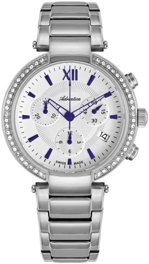Zegarek Adriatica A3811.51B3CH / Chronograph / damski / bransoleta