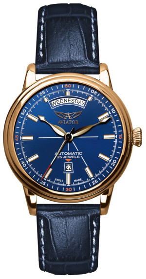 Zegarek Aviator V.3.20.2.225.4 / DAY-DATE / męski / pasek