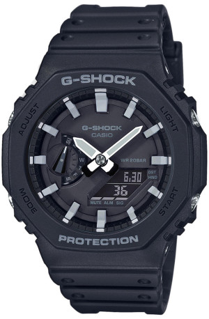 Zegarek Casio G-SHOCK GA-2100-1AER / Octagon Black "CasiOak" Carbon Core Guard / męski