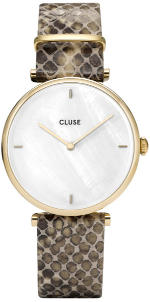 Zegarek Cluse CL61008 / Pasek Gold White Paerl/Soft Almond Python Jungle / damski