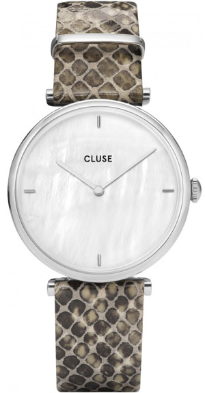 Zegarek Cluse CL61009 / pasek Silver White Pearl/Soft Grey Python Jungle / damski