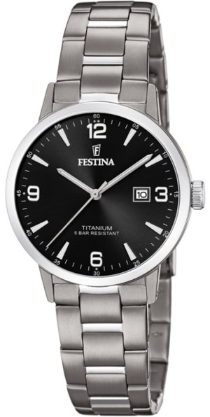 Zegarek Festina F20436-3 / Titanium Date / damski / bransoleta