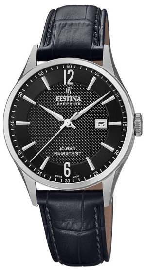 Zegarek Festina F20007-4 / Swiss Made Capsule / męski / pasek