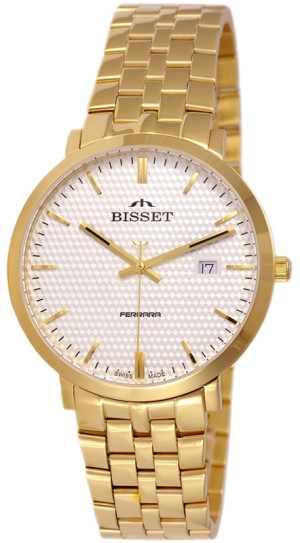 Zegarek Bisset BSDE86GISX05BX / BSDE86 zloty srebrny / męski