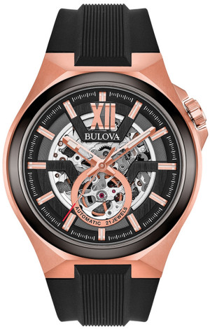 Zegarek Bulova 98A177 / Automatic Skeleton / męski / pasek
