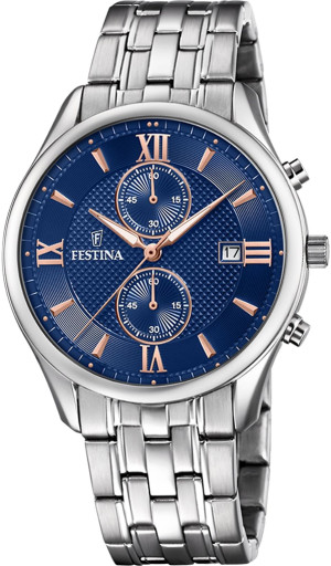 Zegarek Festina F6854-6 / Timeless Chronograph / męski / bransoleta