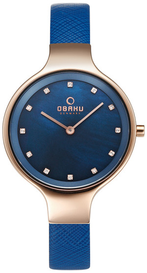 Zegarek Obaku Denmark V173LXVLRA / Sky - Navy - Christian Mikkelsen / damski