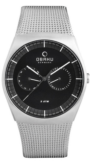 Zegarek Obaku Denmark V176GMCBMC / Jord - Onyx - Lau Liengård Ruge / męski