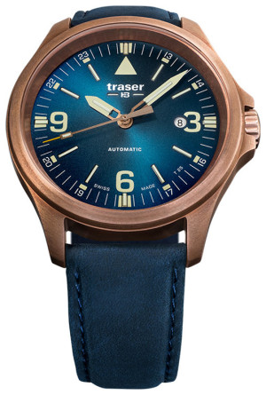 Traser TS-108074 / P67 Officer Pro Automatic Bronze Blue