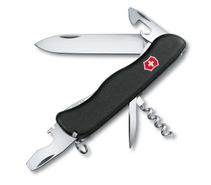 Nóż Victorinox Picknicker 0.8353.3 Duży czarny scyzoryk z dużym blokowanym ostrzem 083533