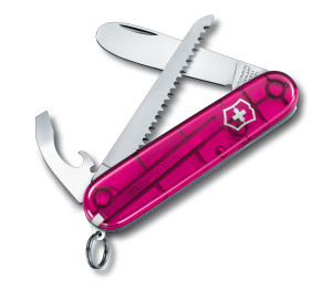 Nóż Victorinox My First Victorinox H 0.2373.T5 Różowy transparentny scyzoryk średniej wielkości dla dzieci 02373T5