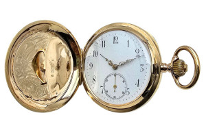 Złoty kieszonkowy Glashutte System 14K - Kolekcjonerska perła i doskonała lokata!