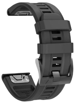 Czarny pasek silikonowy (zamiennik) do zegarka GARMIN 26 mm