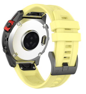 Żółty pasek silikonowy (zamiennik) do zegarka GARMIN 20 mm