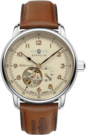 Zegarek ZEPPELIN 100 JAHRE MEDITERRANEE OPEN HEART 9666-5 (96665)