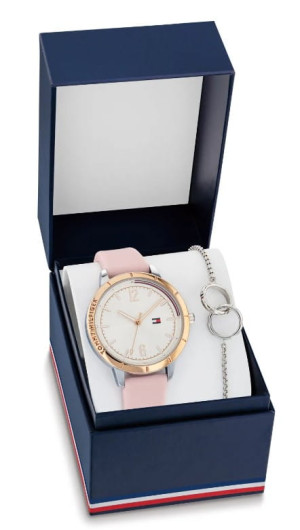 Zegarek Tommy Hilfiger Macys Essentials 2770152 (TH2770152) zestaw z bransoletką