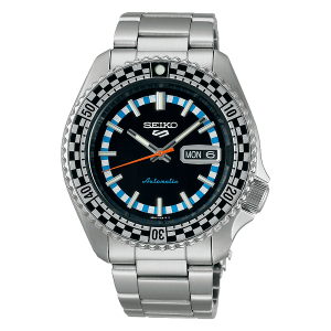 Zegarek Seiko 5 Sports Automatic Black & White Checker Flag SRPK67K1