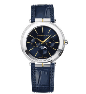 Zegarek Herbelin Newport Slim 12722T15BL (12722/T15BL)